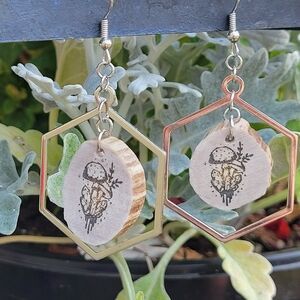 Antler earrings